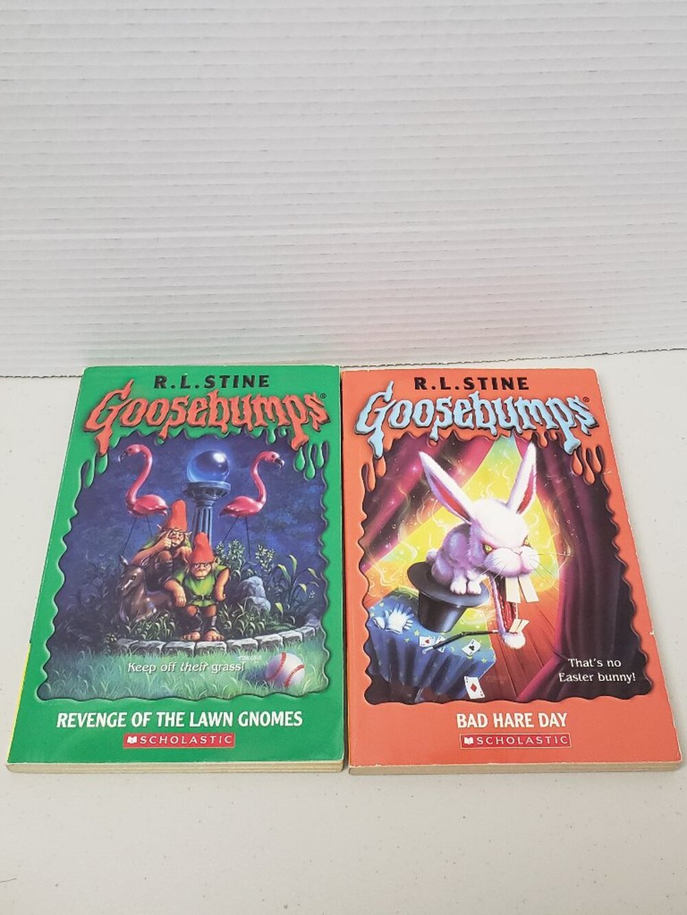 Goosebumps Books: Revenge Of The Lawn Gnomes & Bad Hare Day
